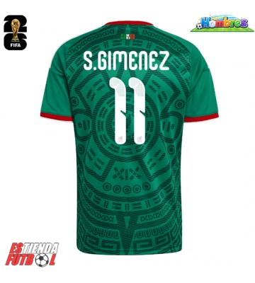 México Santiago Gimenez #11 Primera Equipación Mundial 2026 Manga Corta México Santiago Gimenez #11 Primera Equipación Mundial 2026 Manga Corta
